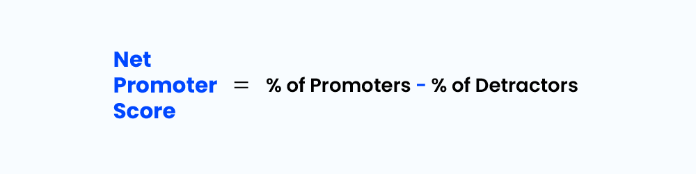 Formula for Net Promoter Score