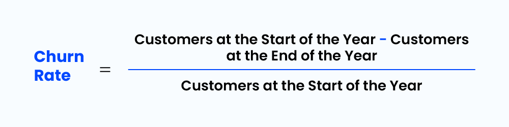 Formula for customer churn rate