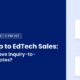Roadmap to EdTech Sales