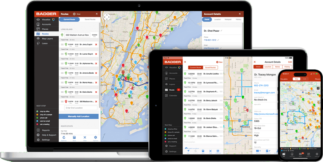 Best field sales apps- Badger Maps