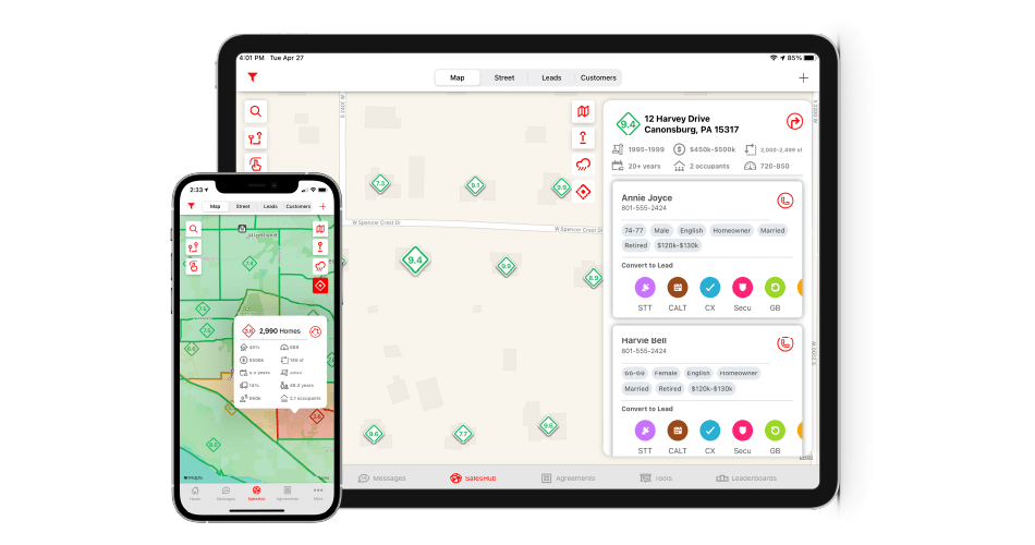 Sales GPS Tracking app - SalesRabbit