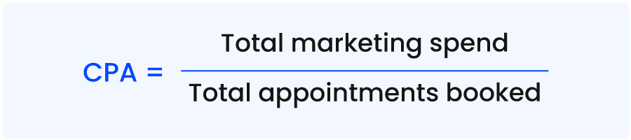 Cost per acquisition formula