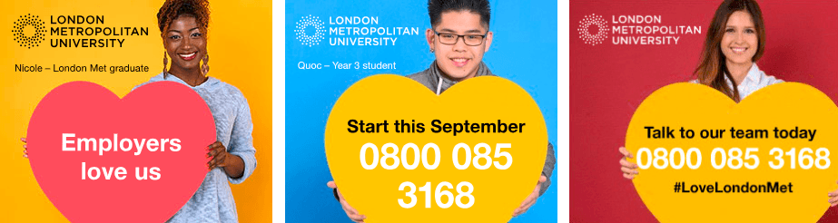 Banner-Advertising-in-higher-education-London-Metropolitan-University