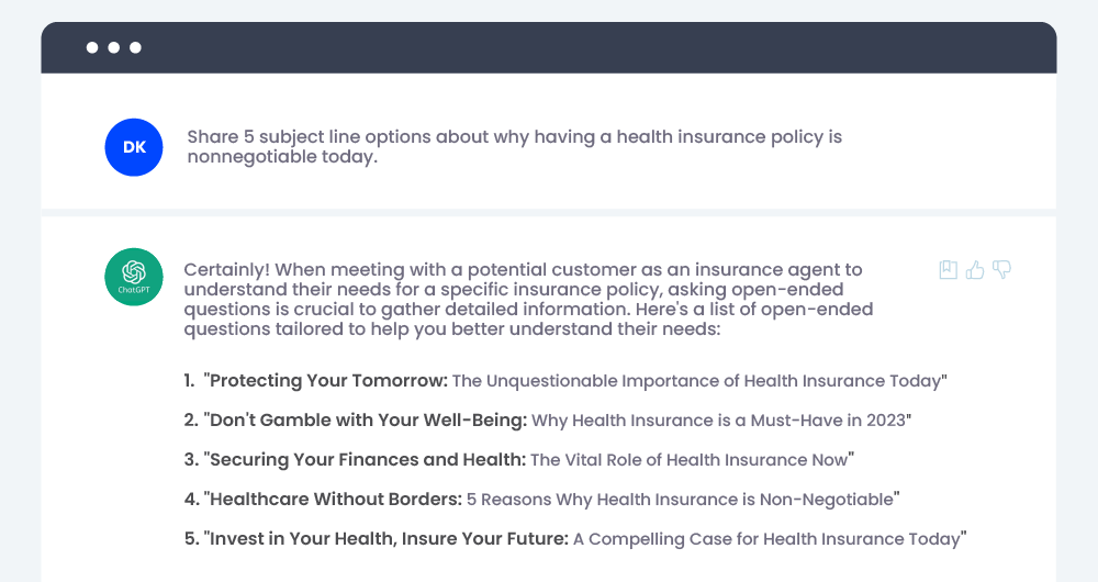 ChatGPT Prompts for Impactful Insurance Marketing 