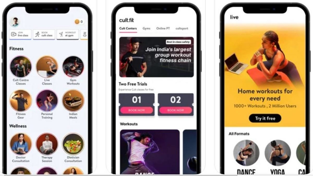 Cult.fit app - technology in healthcare
