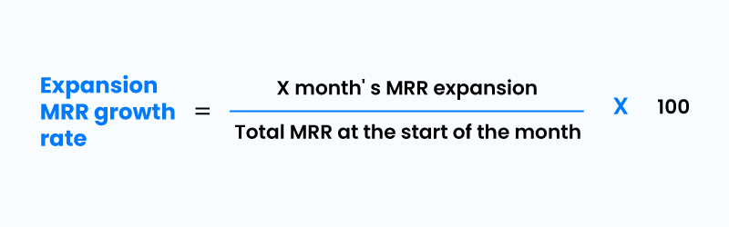 Expansion MRR growth rate formula