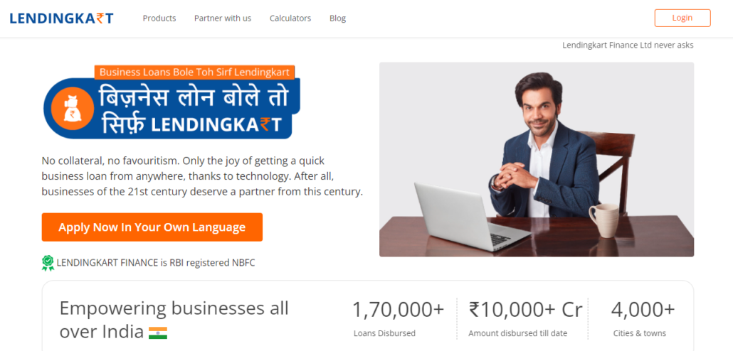 Lendingkart - top fintech companies in India