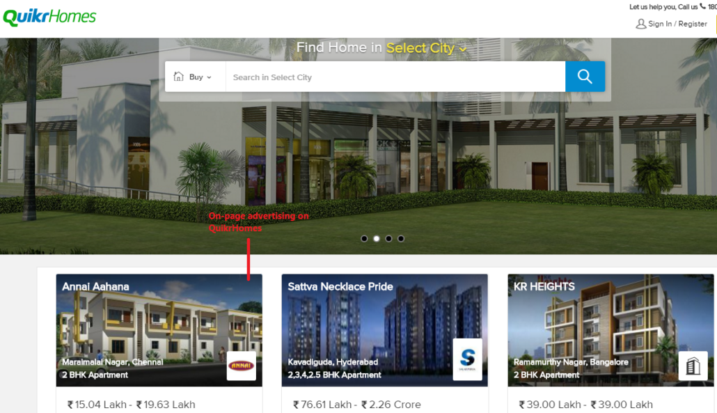 real estate leads online - quikr ads