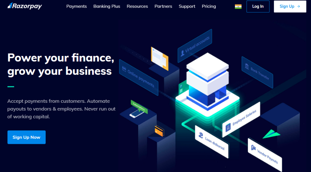 Razorpay - fintech company, India