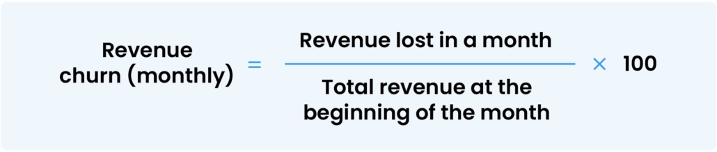 Revenue Churn formula