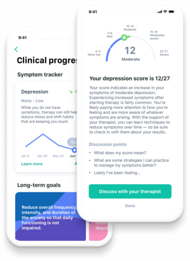 Talkspace - client progress tracker