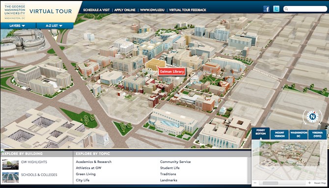 The George Washington University virtual campus tour