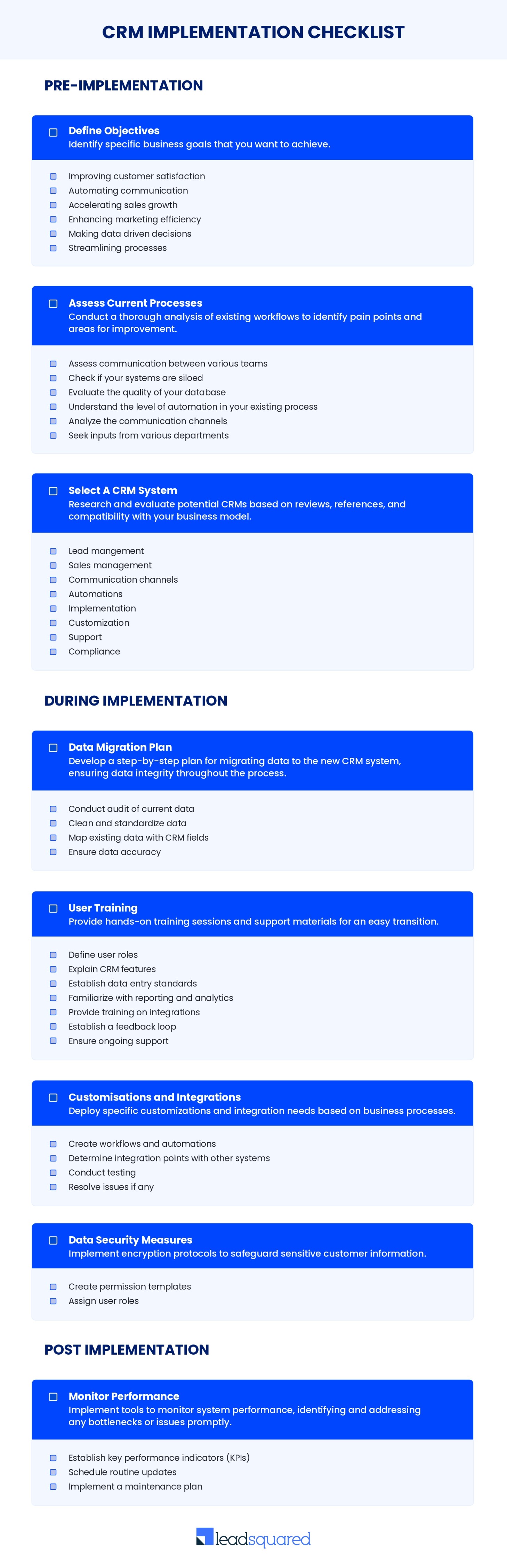 Ultimate CRM Implementation Checklist