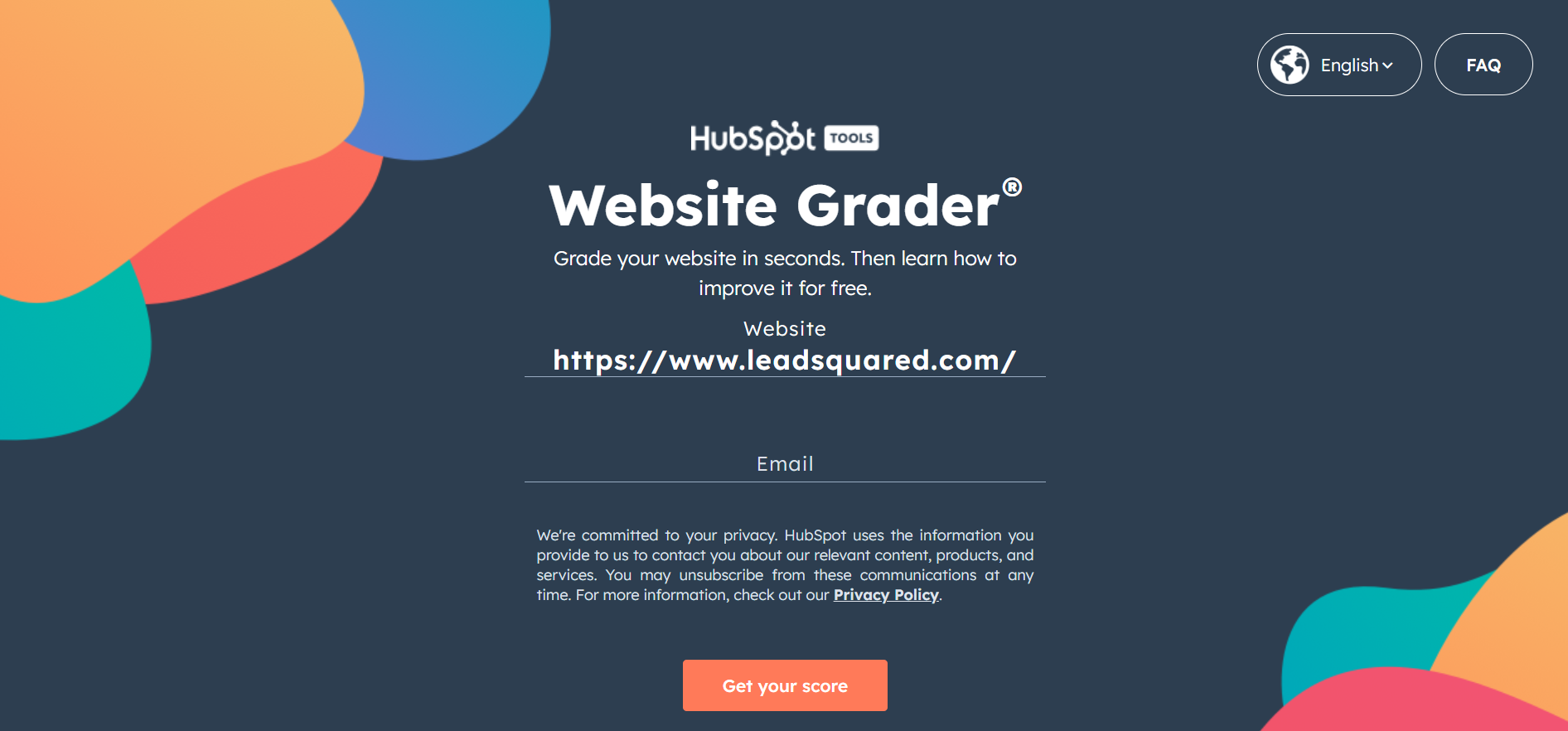 hubspot website grader