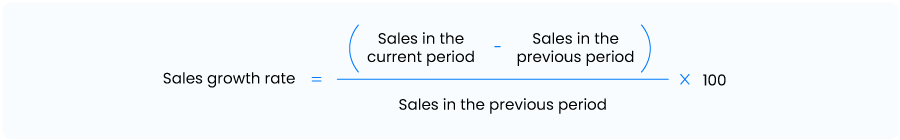 Sales Growth rate formula