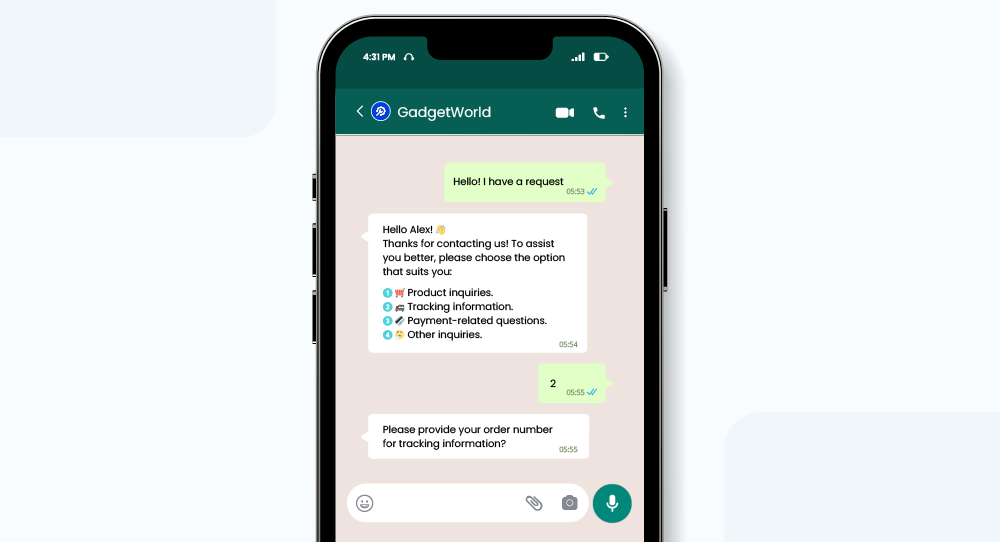 Automated Customer Service Responses with whatsapp automation