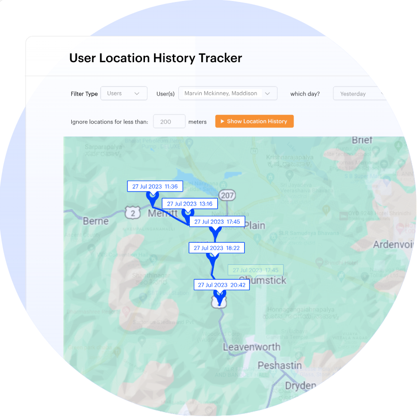 user location history tracker