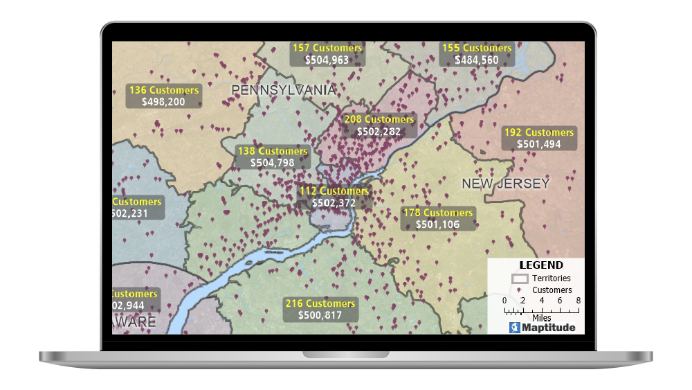 Maptitude salesforce maps alternative