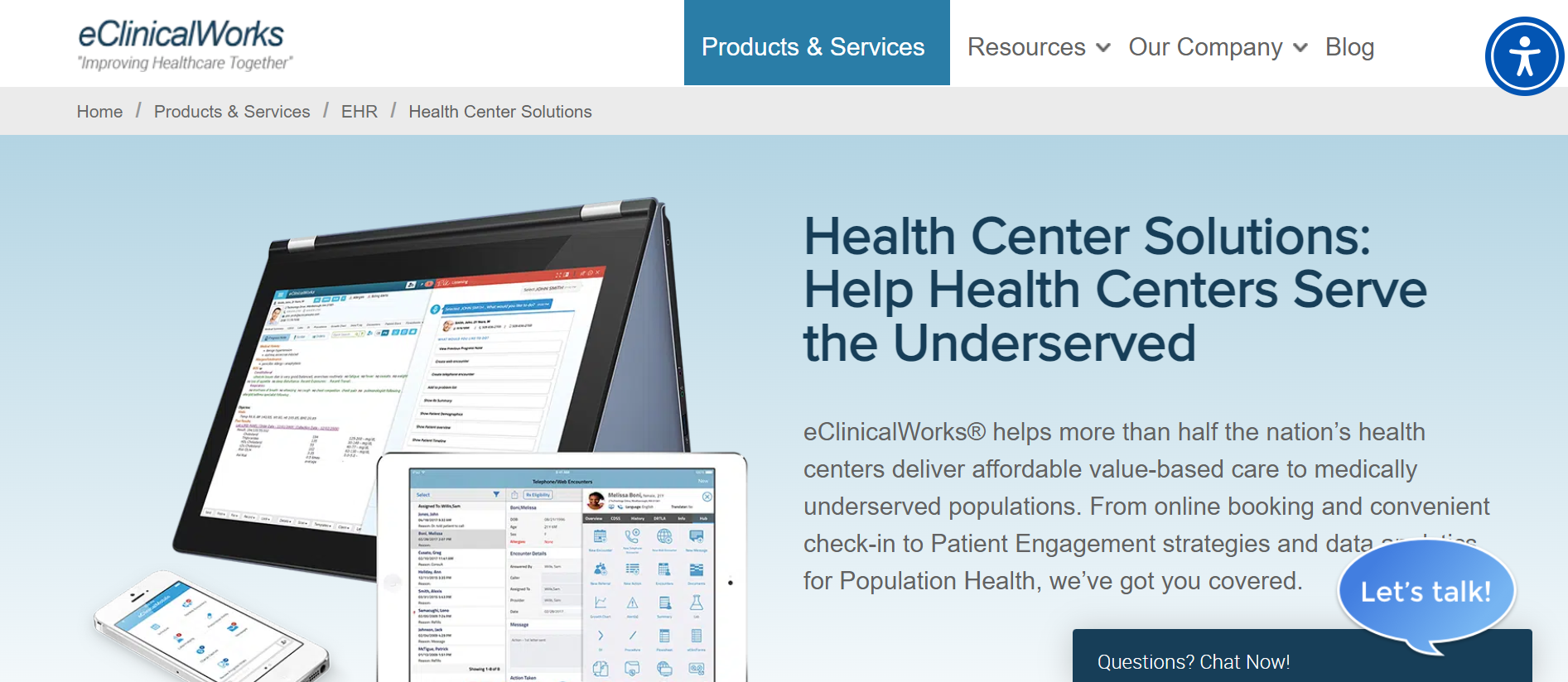 EClinicalWorks healthcare crm in the US