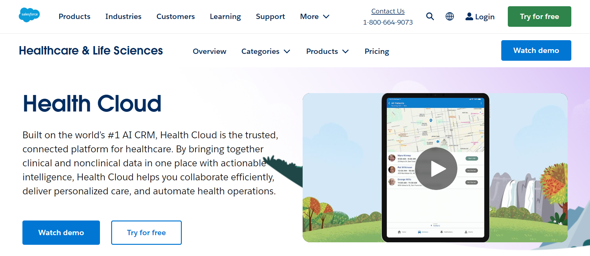 Salesforce Health Cloud healthcare crm in the US