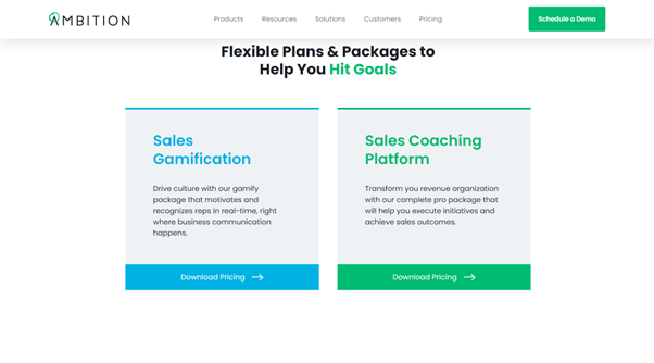 ambition sales gamification tool