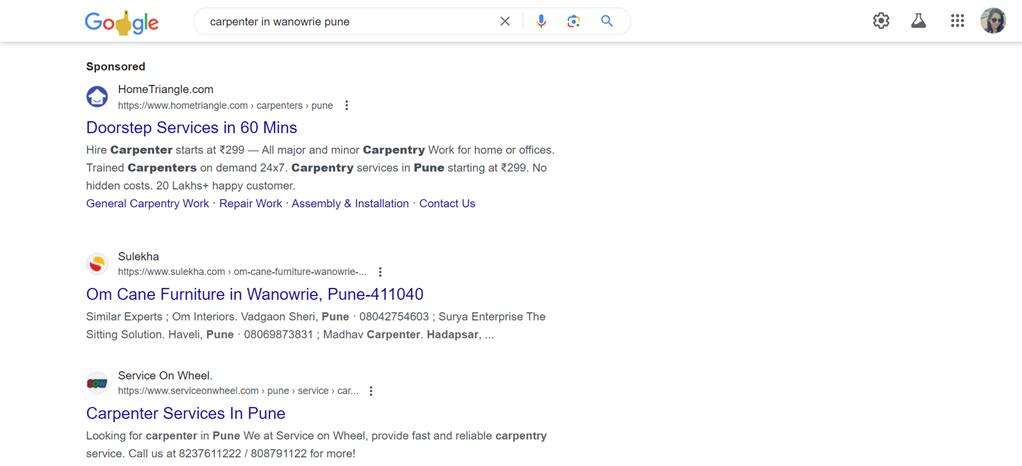 google ads- sales channel examples
