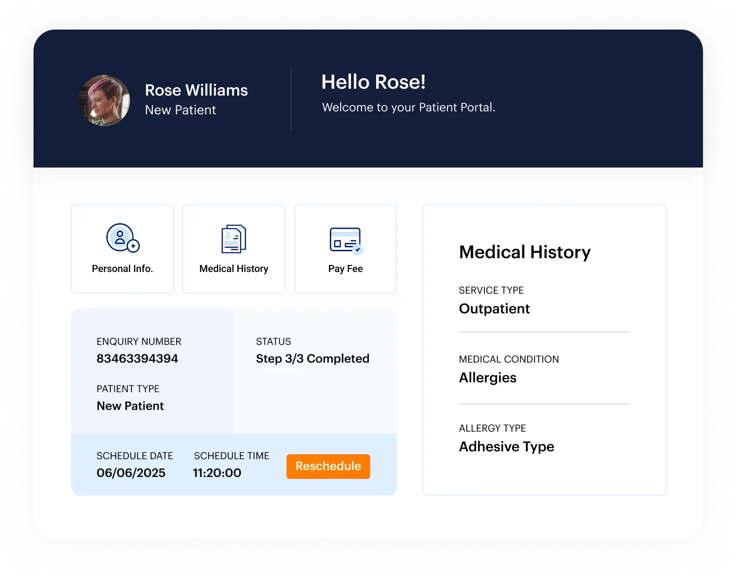 AI healthcare CRM - patient portal