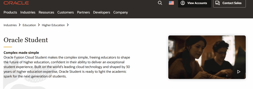 Top 10 Ellucian Alternatives in 2025: Smarter CRM Solutions for Student-Centric Growth 8 Oracle Student Cloud