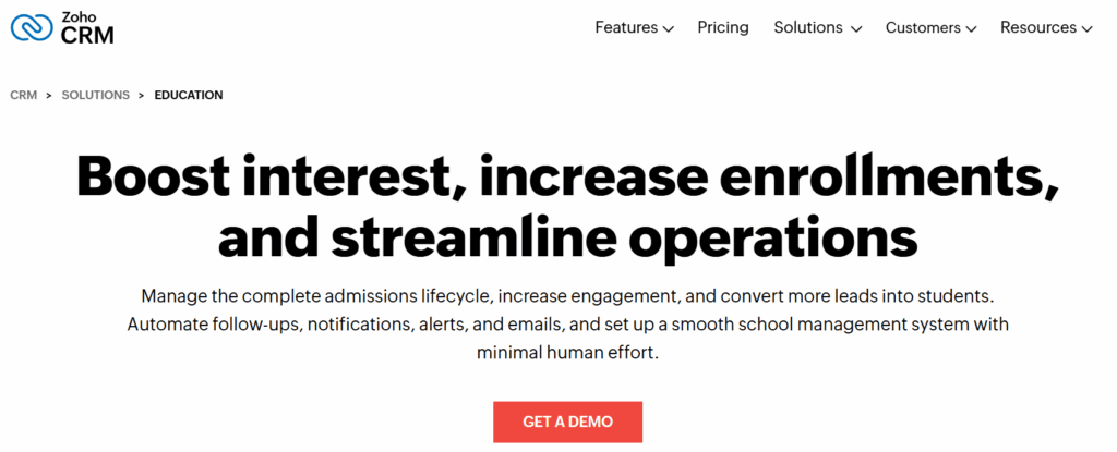 Top 10 Ellucian Alternatives in 2025: Smarter CRM Solutions for Student-Centric Growth 11 Zoho CRM for Education