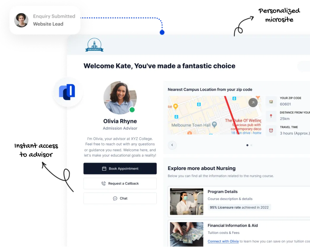 Instant Scheduling with flostack trade school crm