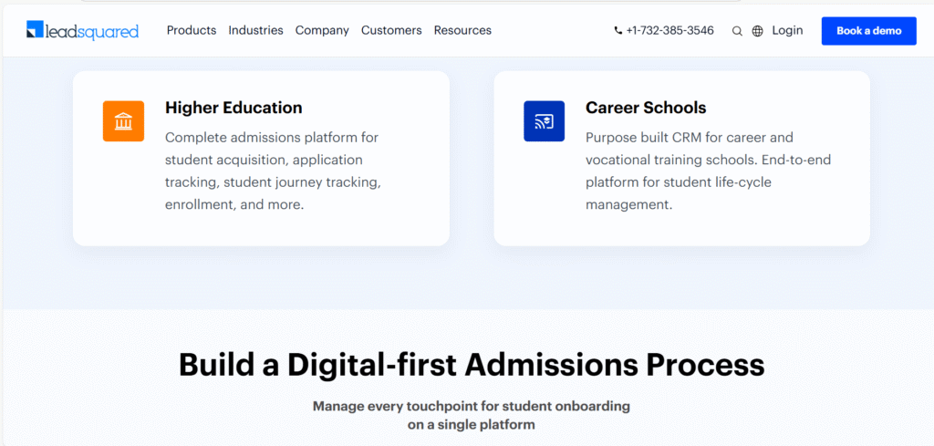 LeadSquared Education CRM