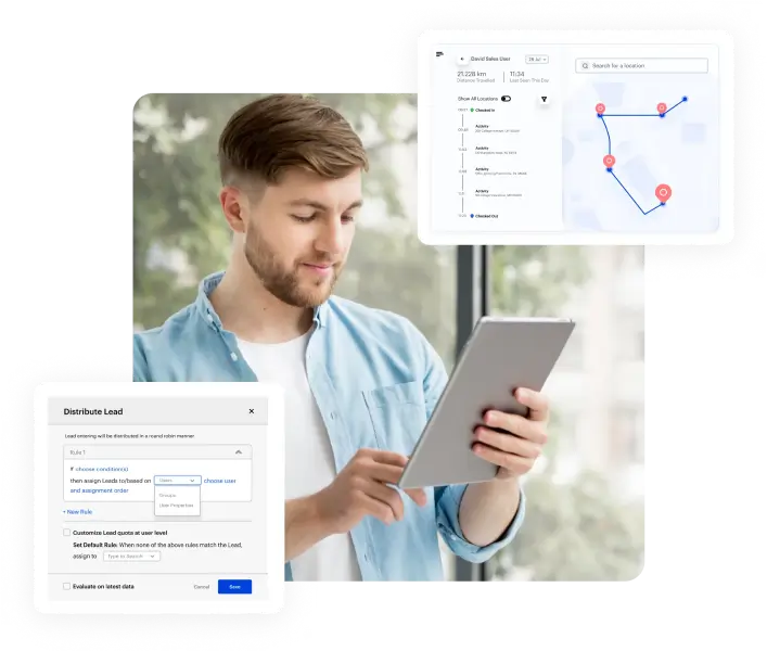 Intelligent sales software for multichannel communication, marketing automation, and lead management