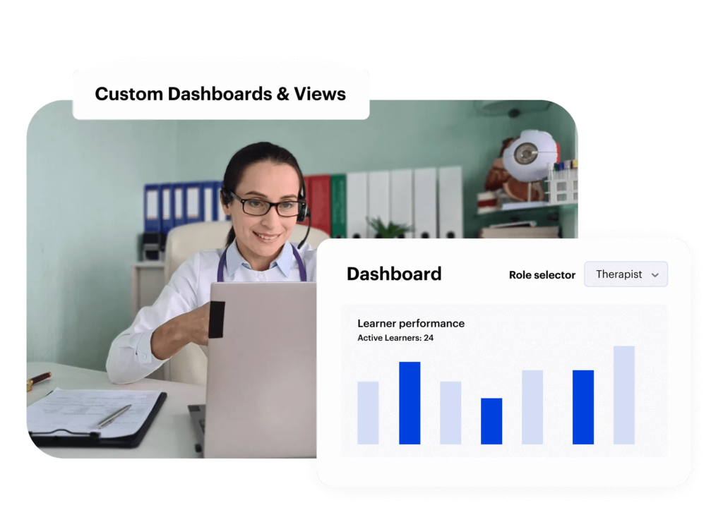 Custom dashboards and views - ABA Data Collection Software page