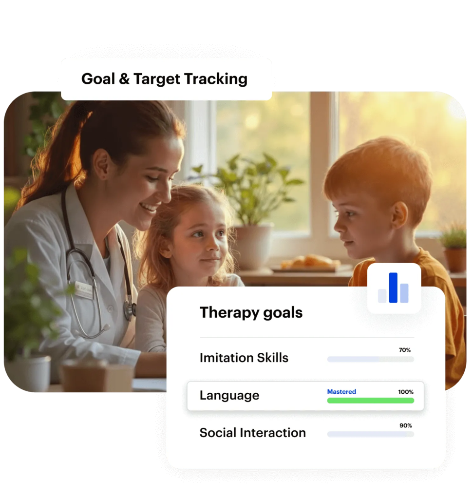 Goal and target tracking - ABA Data Collection Software page