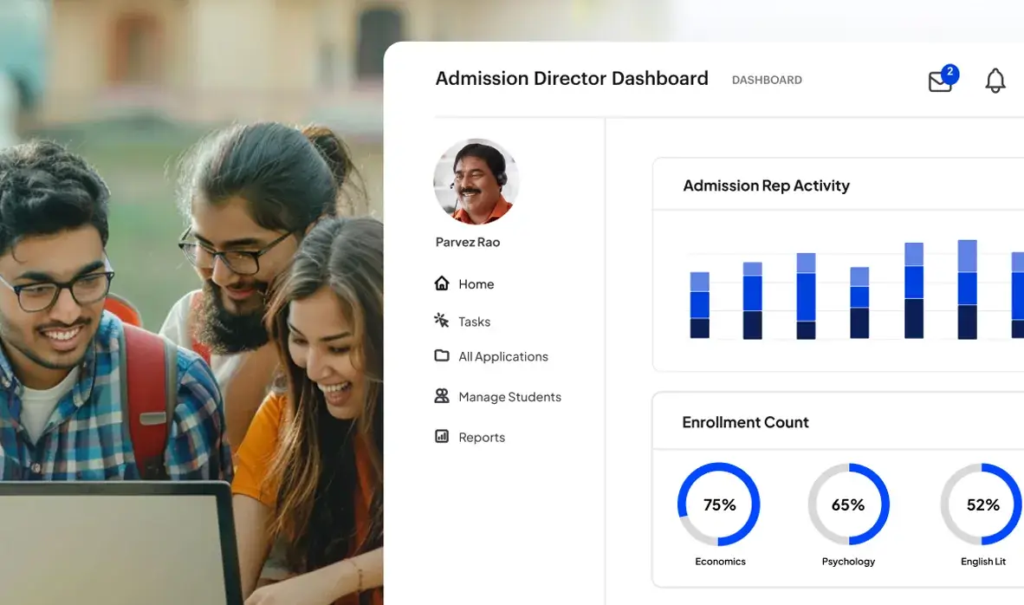 Industry-smart - Designed for scale - Education - LeadSquared Home page