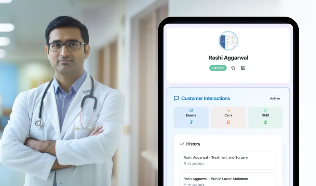 Industry-smart - Designed for scale - Healthcare - LeadSquared Home page