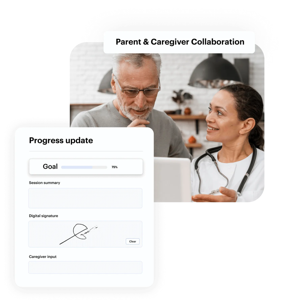 Parent and caregiver collaboration - ABA Data Collection Software page