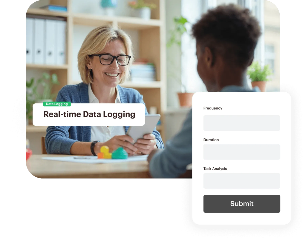 Real-time behavior data logging - ABA Data Collection Software page