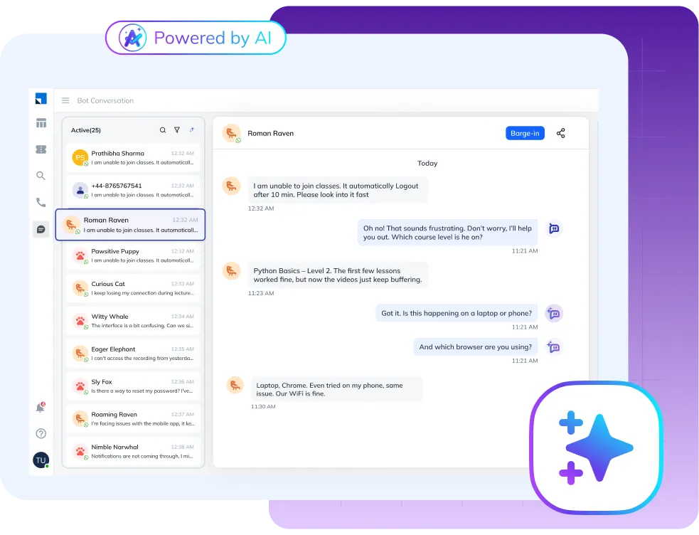 24:7 AI chatbot for faster resolutions-ServiceCRM page