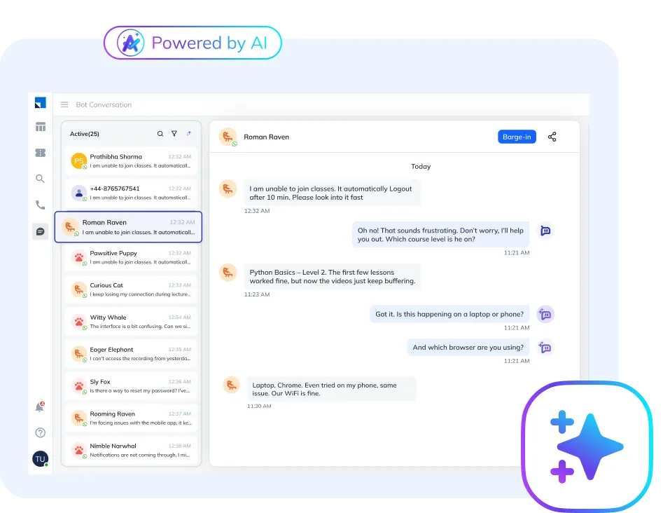 24_7 AI chatbot for faster resolutions-ServiceCRM page