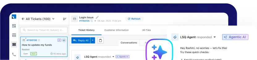 Agentic AI-ServiceCRM page