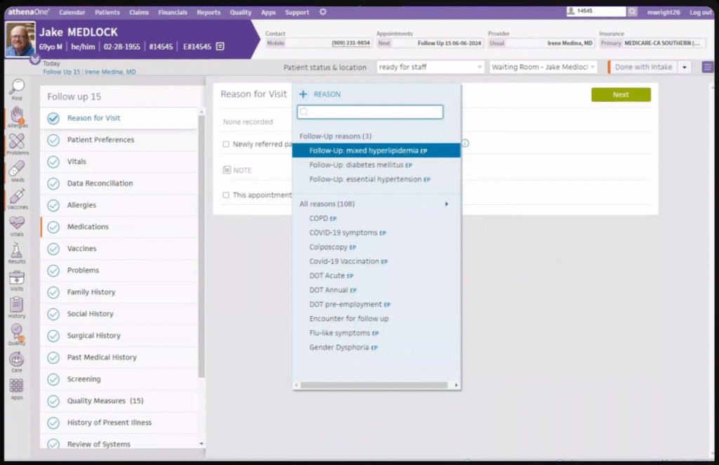 Patient management software