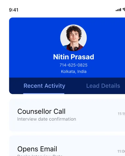 Student Mobile screen 1