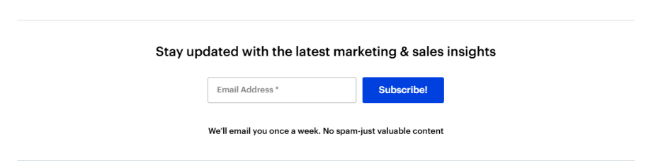 lead capture forms: 14 data-backed tactics to grow your leads + tips & templates 9 Sign up for Newsletter
