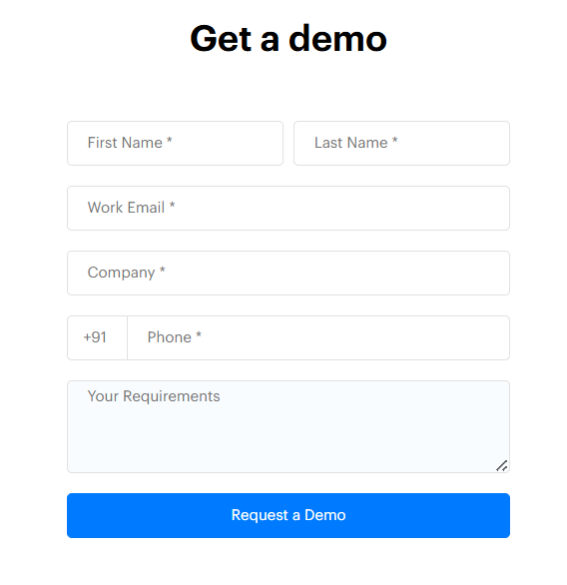 lead capture forms: 14 data-backed tactics to grow your leads + tips & templates 10 Demo form