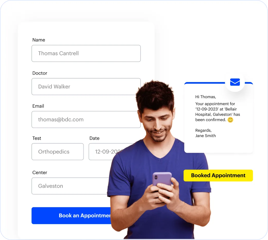 Patient portal self-service booking