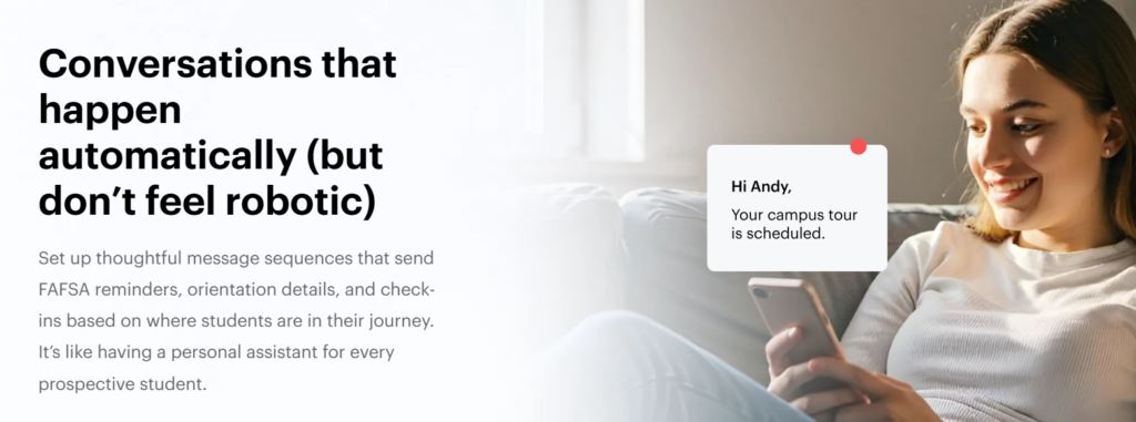 leadsquared supports outbound and two-way texting for education teams