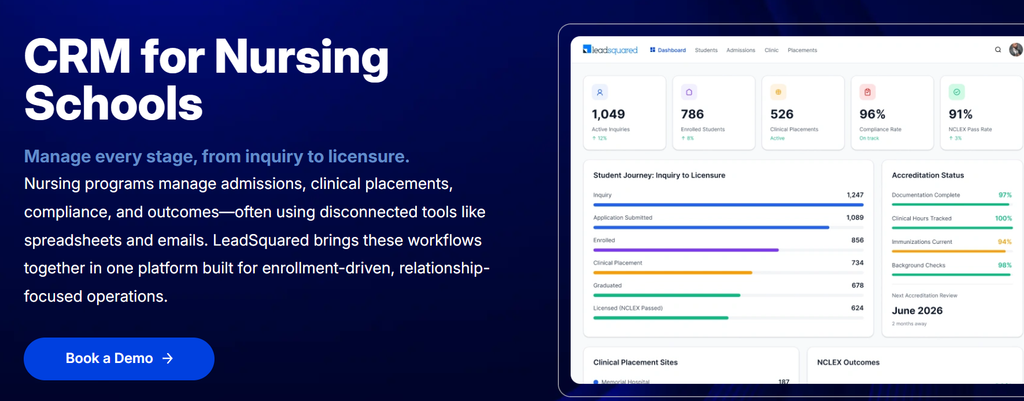 leadsquared crm for healthcare colleges