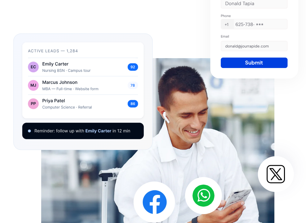 one enrollment funnel for every inquiry source