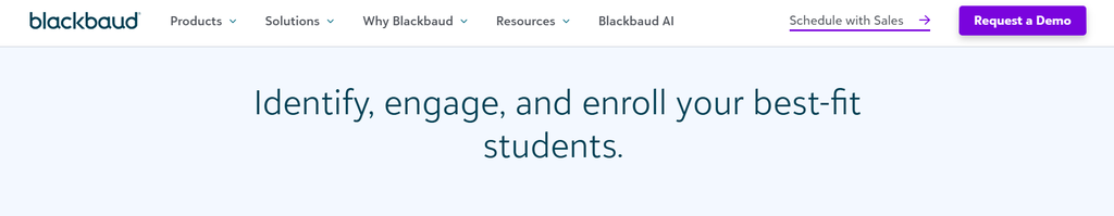 blackbaud's enrollment management system